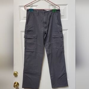 Men's Wrangler. Relax Fit Charcoal Cargo Pants